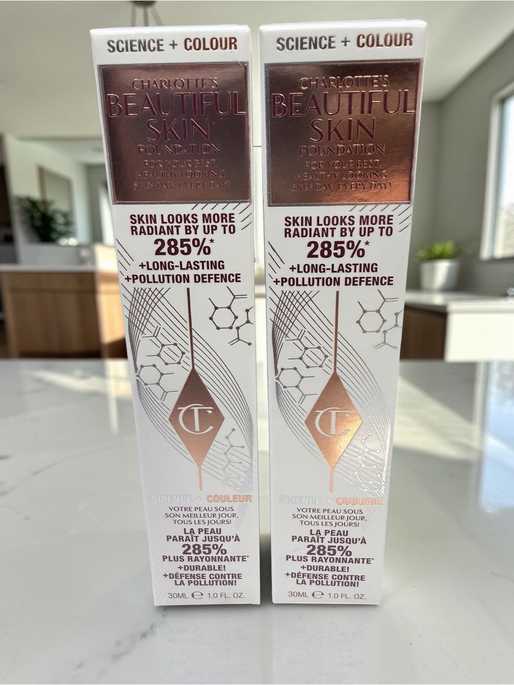 Charlotte Tilbury Charlottes Beautiful Skin Foundation 5 Neutral Bundle of 2 New